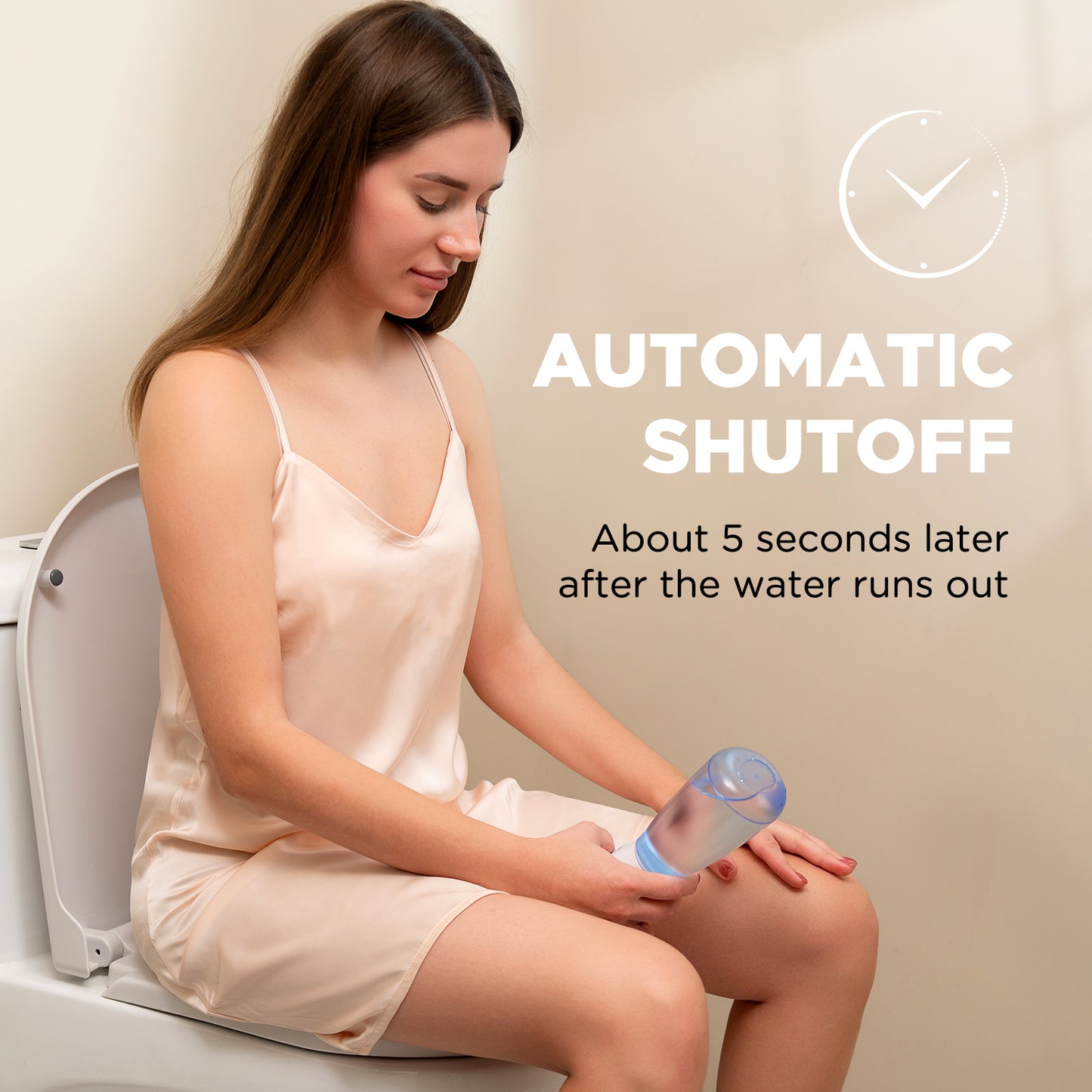 Sonmol Electric Peri Bottle with 3 Washing Nozzles & 3 Modes